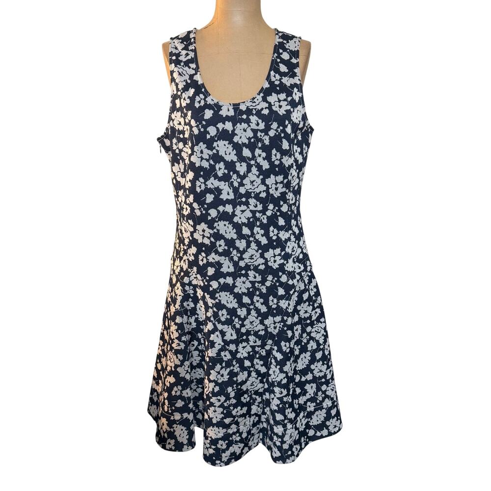 Derek Lam Dress Blue & White Floral Print Sleeveless Knee-length size 8